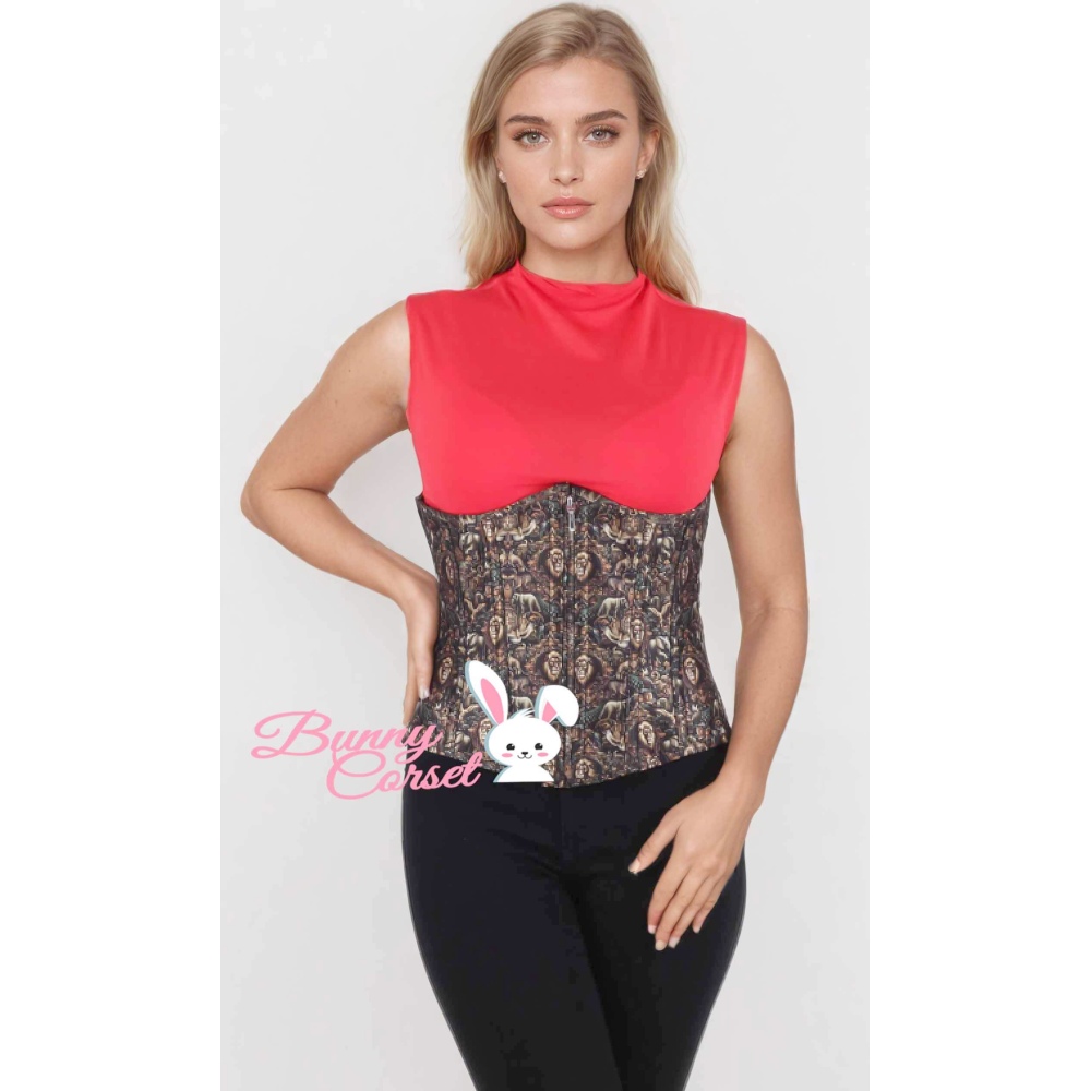 Attitude Corsets - Karren Underbust korset - Taille, 20 inch - Multicolours